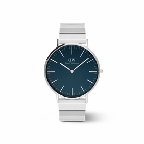 Daniel Wellington Classic Piano Link Arctic Silver Watch 