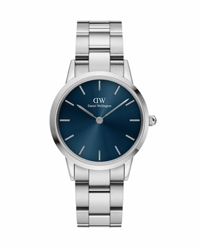 Daniel Wellington Iconic Link Arctic 32mm Blue Watch DW00100459,quartz watch, quartz watches for men, quartz watches for women, best quartz watch, minimalist quartz watch, luxury quartz watch, waterproof quartz watch,analog quartz watch, digital quartz wat