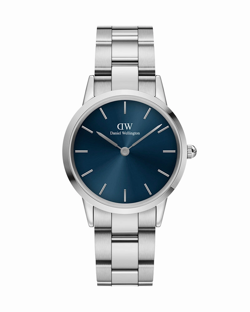 Daniel Wellington Iconic Link Arctic 32mm Blue Watch DW00100459,quartz watch, quartz watches for men, quartz watches for women, best quartz watch, minimalist quartz watch, luxury quartz watch, waterproof quartz watch,analog quartz watch, digital quartz wat