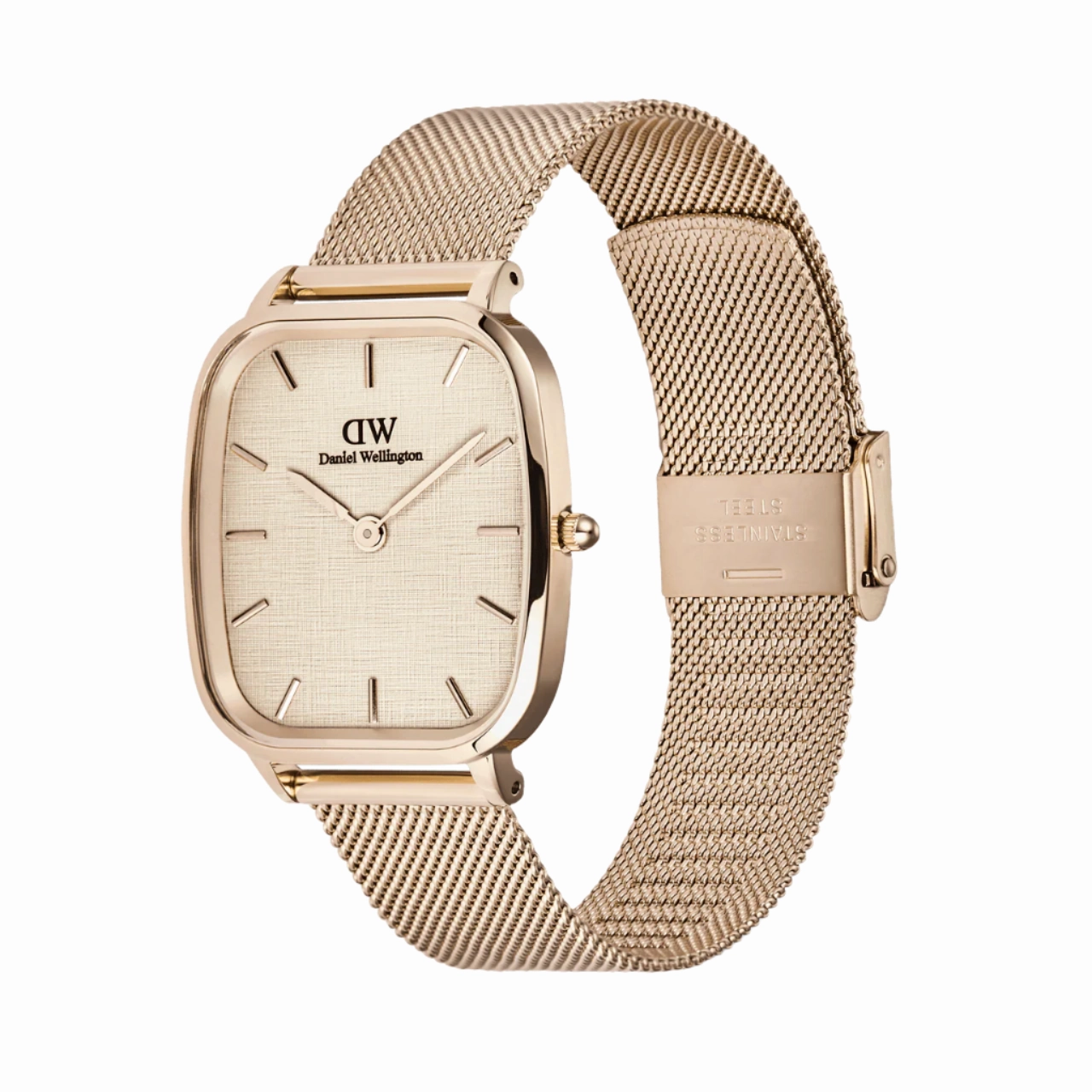 Daniel Wellington Marlon Melrose Vintage Linen Pattern Dial Watch DW00100817