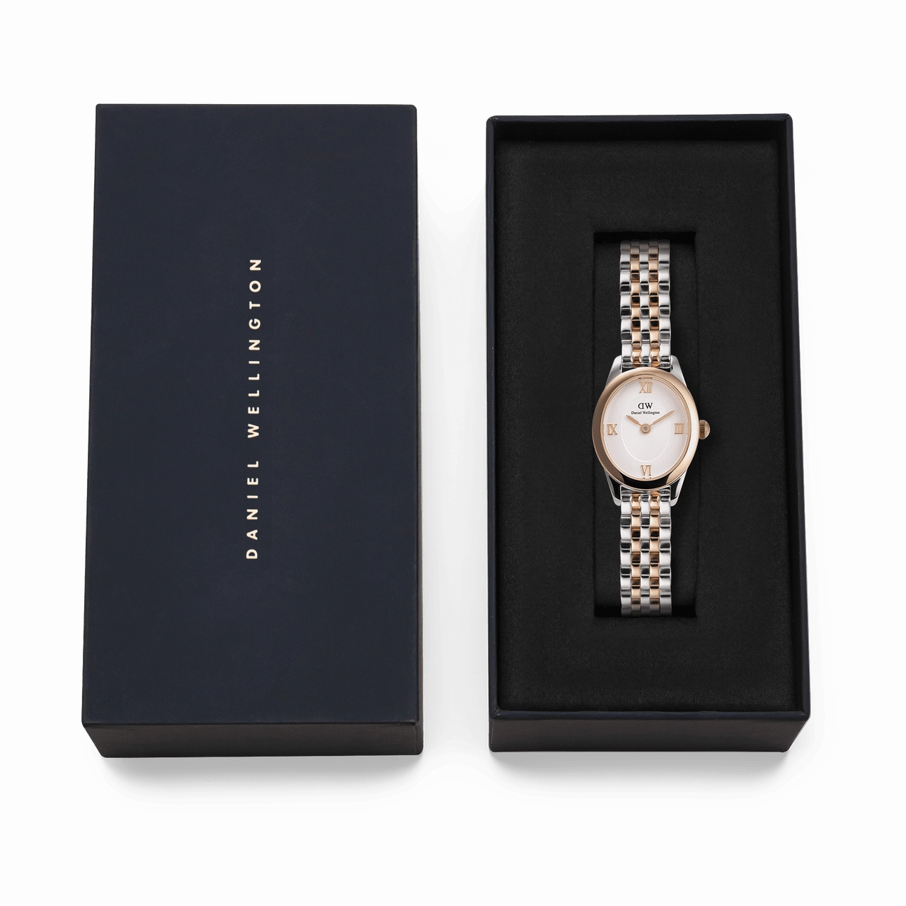 Daniel Wellington Ophelia Mini Beans Link White Dial Watch DW00100810