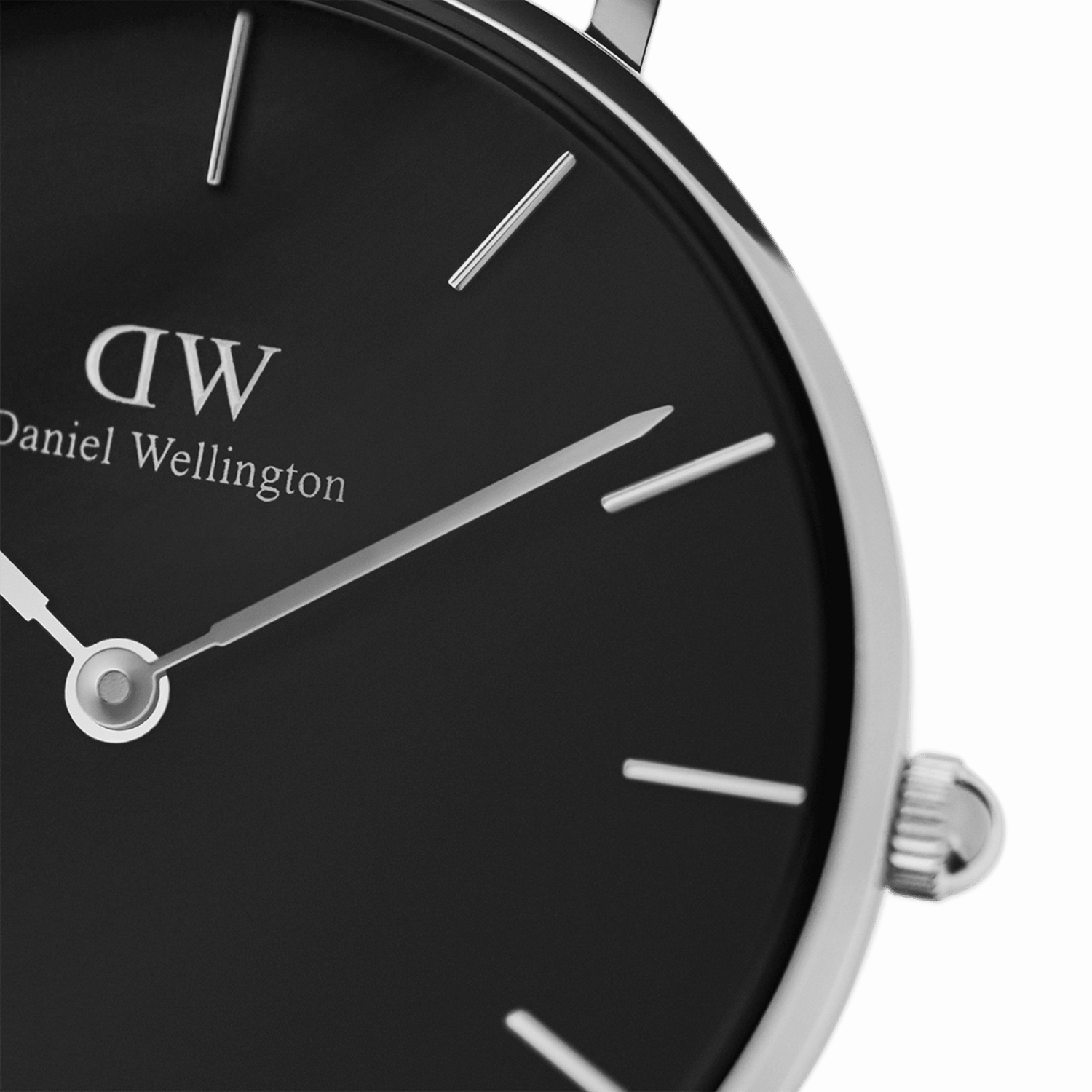 Daniel Wellington Petite 28mm Sterling Black Dial Watch DW00100218