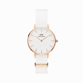 Daniel Wellington Petite Dover 28mm White Dial Watch DW00100313 