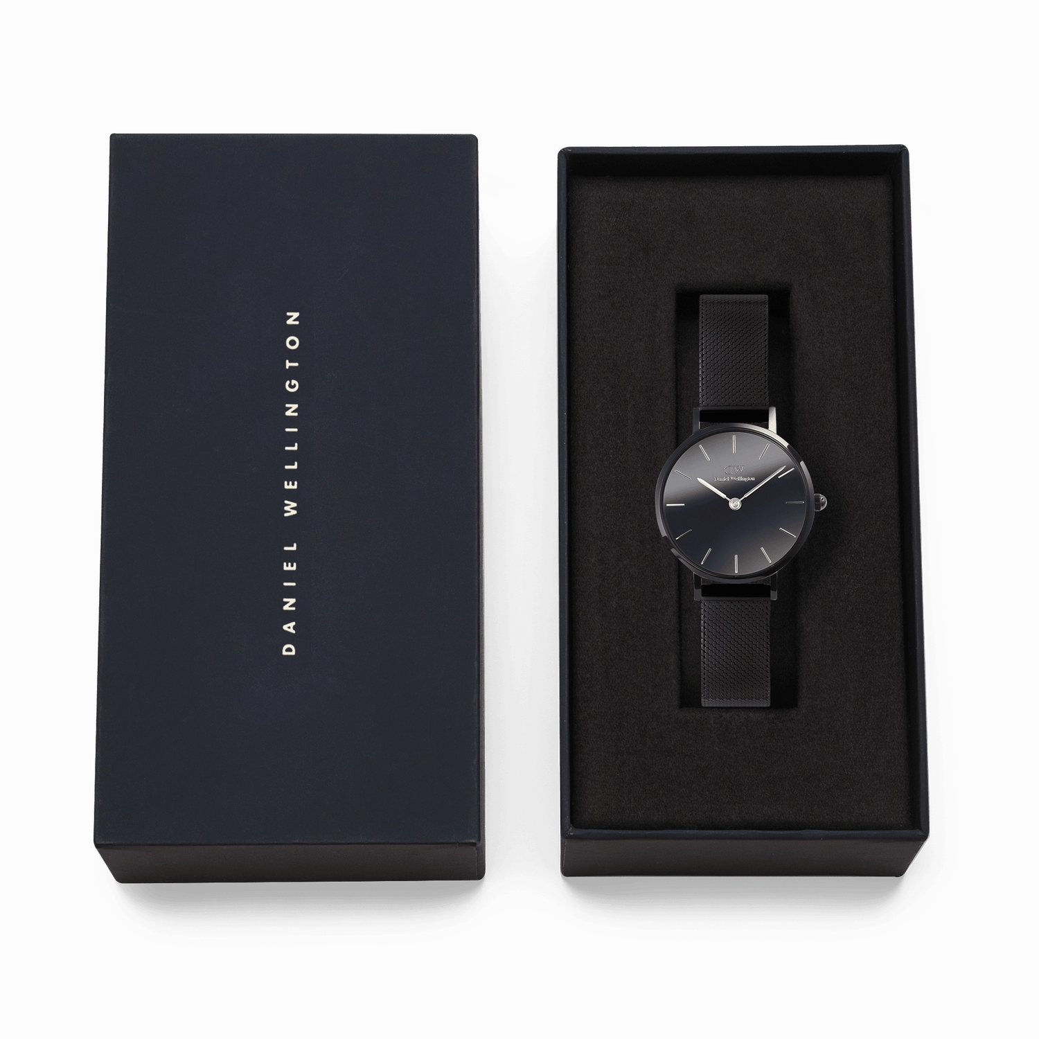 Daniel Wellington Petite Mirror Reflection Black Dial Watch DW00100798