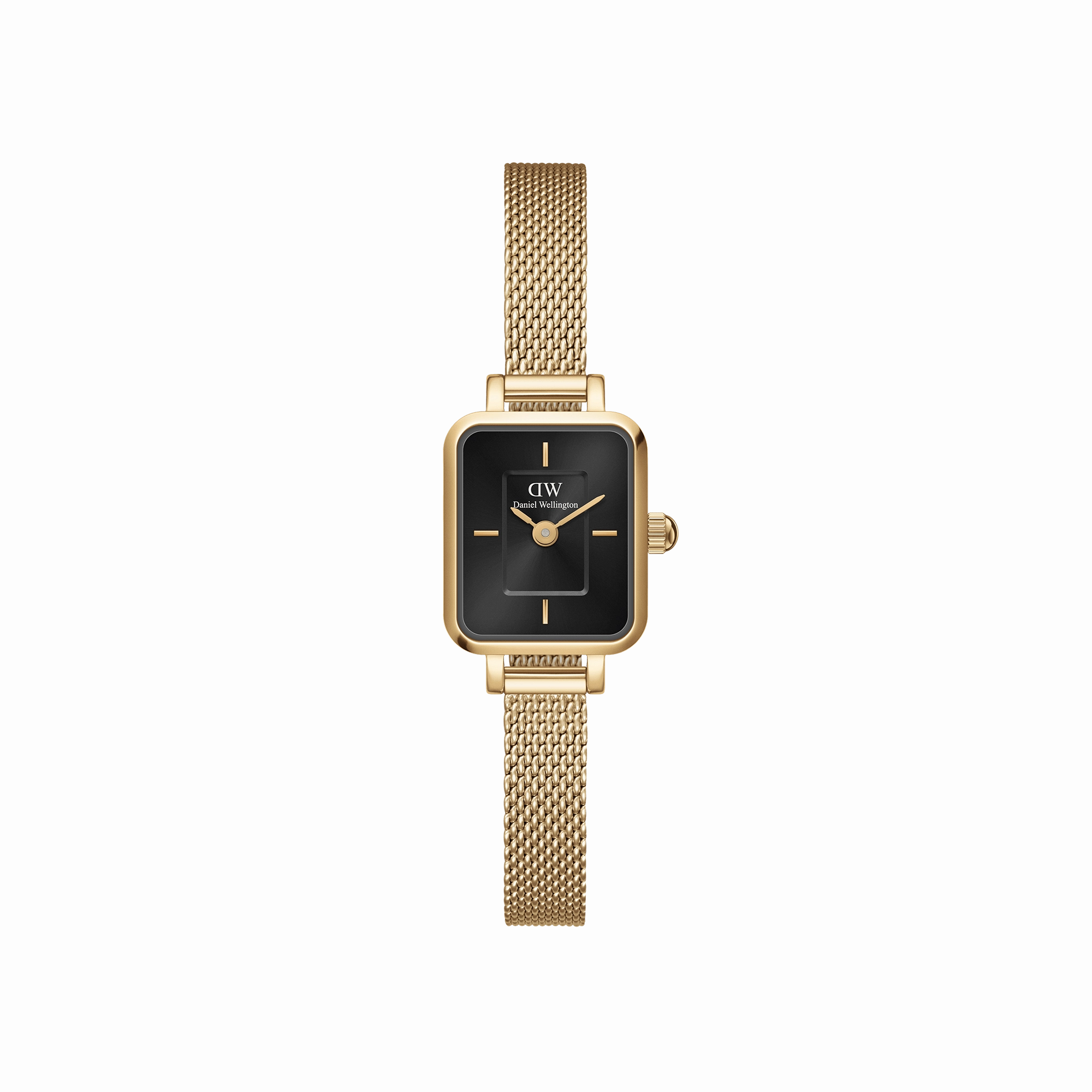 Daniel Wellington Quadro Mini 15x18mm Evergold G Black DW00100652 