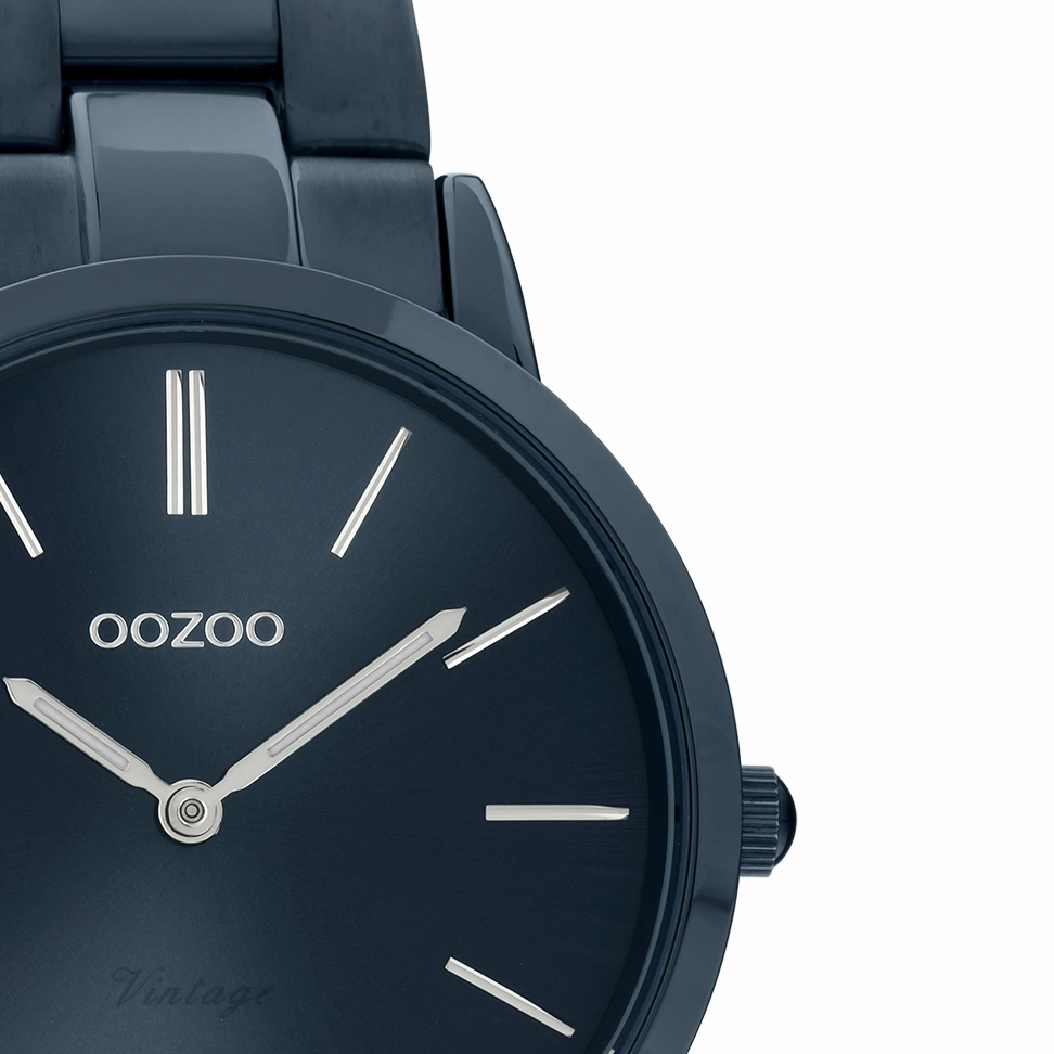 Dark blue OOZOO watch with dark blue stainless steel bracelet - C20108