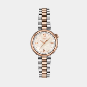 Desir Women Quartz White Mother Of Pearl Dial Analog Stainless Steel Watch T1520102211800 budget    watches    watches classic
