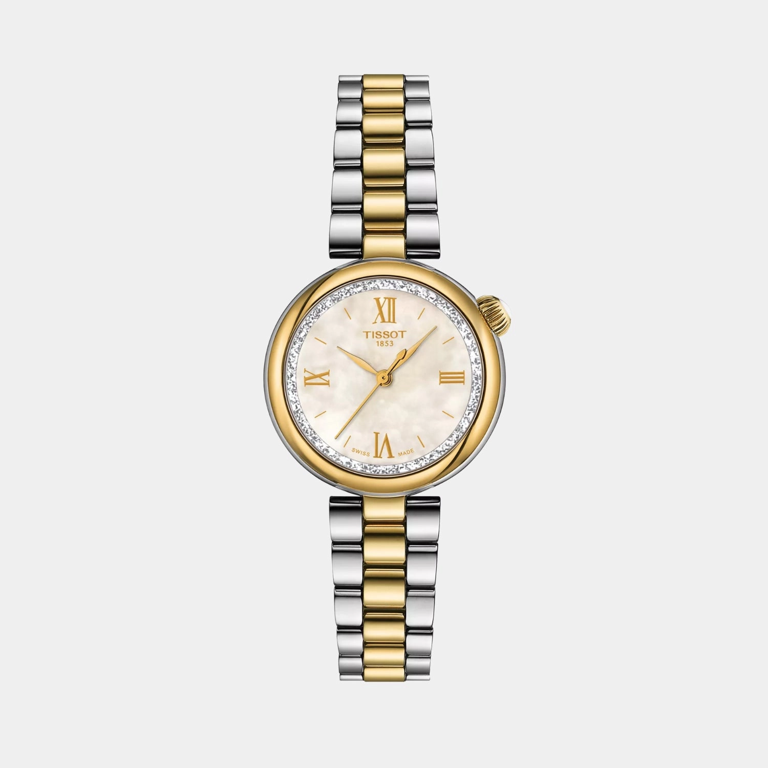 Desir Women Quartz White Mother Of Pearl Dial Analog Stainless Steel Watch T1520102211801 budget    watches    watches classic