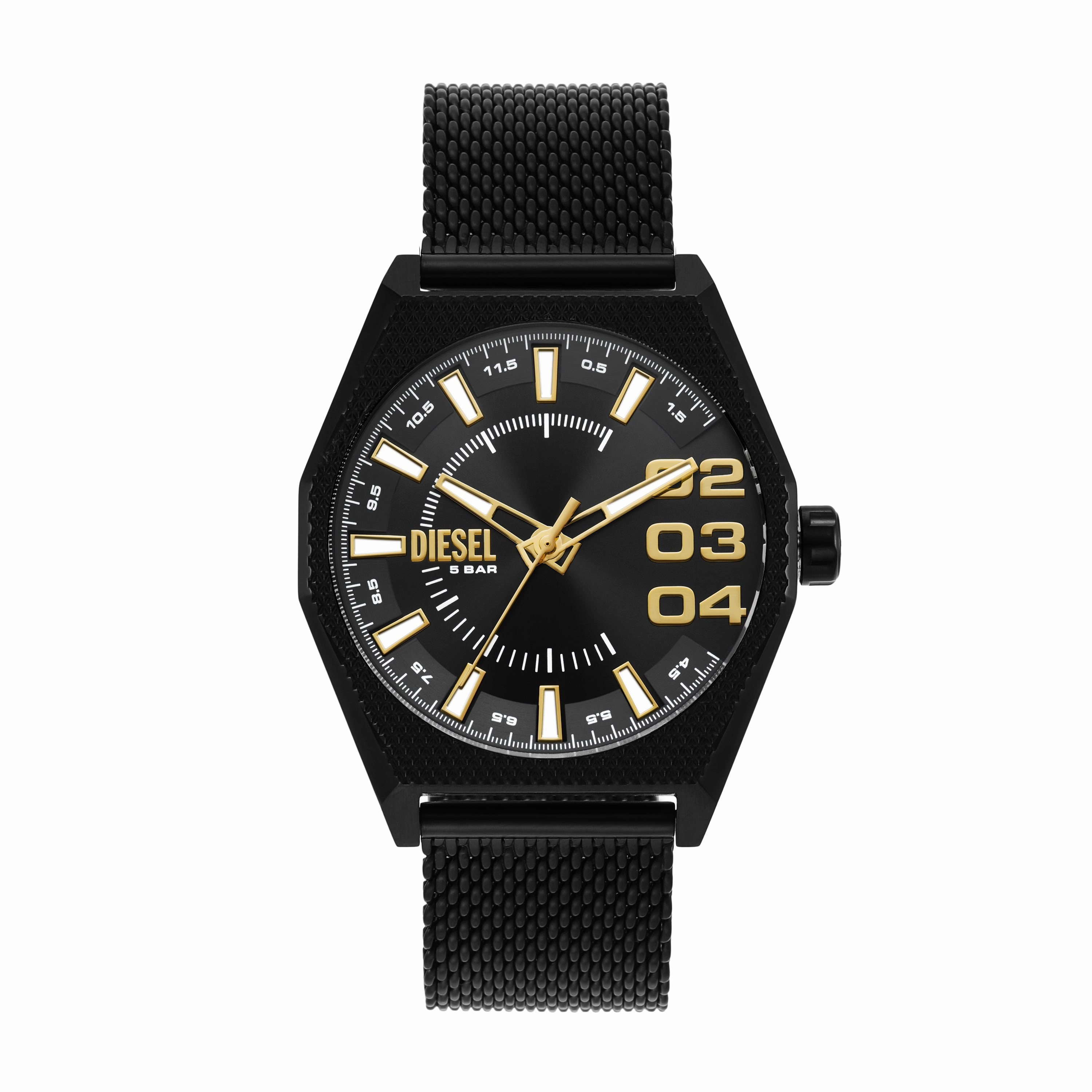 Diesel DZ2194 Black Stainless Steel Three-Hand Men's Watch 