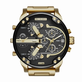 Diesel Mr. Daddy 2.0 Multi-Time Zone Black Dial Men's Watch DZ7333 