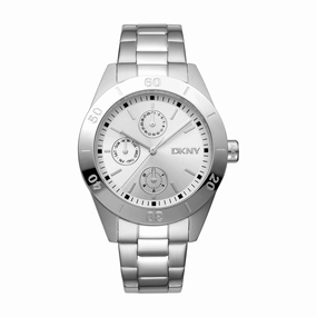 DKNY Nolita Sport Silver Dial Stainless Steel Watch DK1L079M0015 