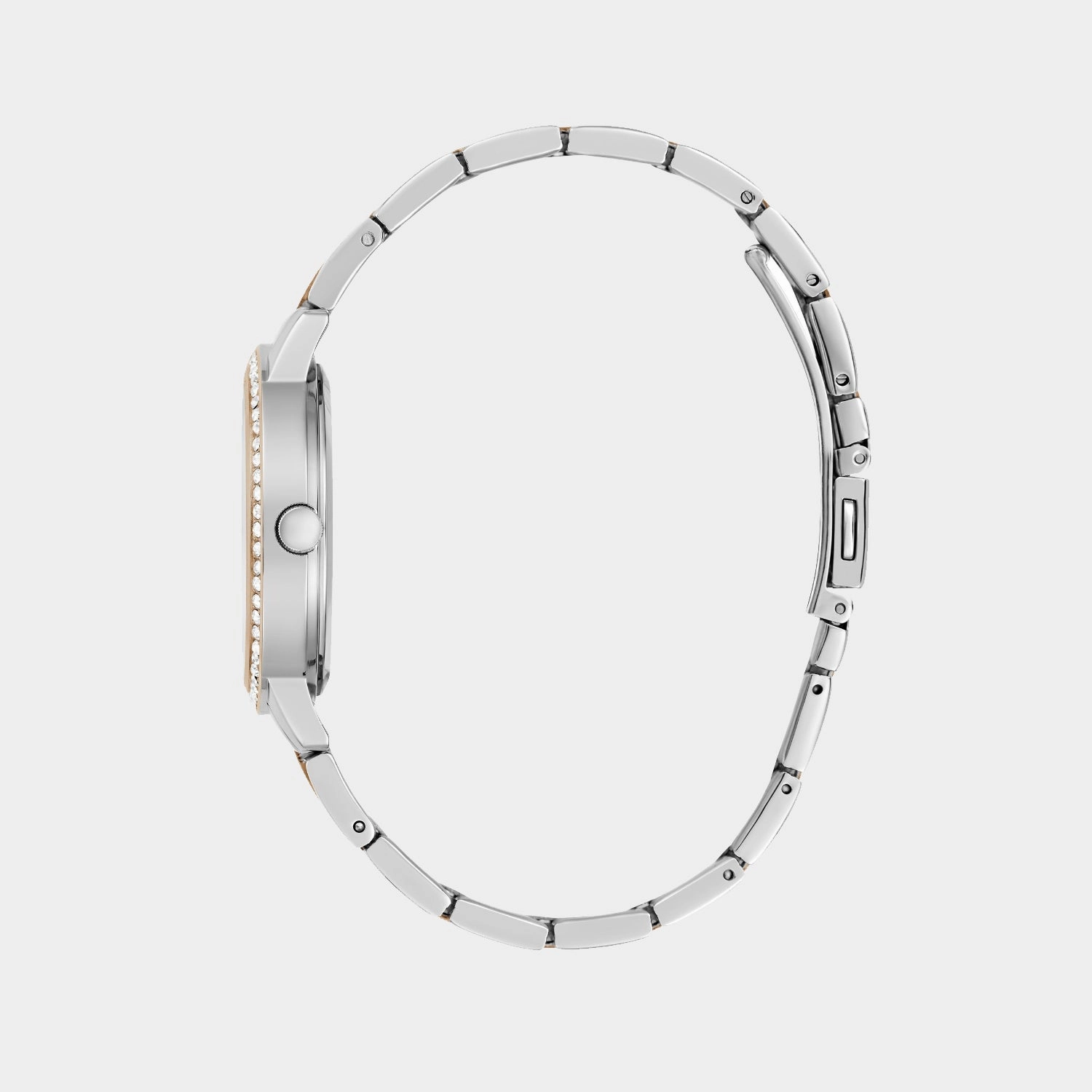 Dress Women Quartz White Dial Analog Recycled Steel Watch GW0725L2