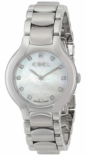 Ebel Beluga Mother of Pearl Stainless Steel 1216038 Quartz Diamond Dial Womens Watch Women??s luxury watches Affordable women watches