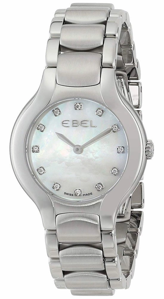 Ebel Beluga Mother of Pearl Stainless Steel 1216038 Quartz Diamond Dial Womens Watch Women??s luxury watches Affordable women watches