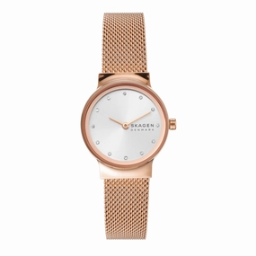 Elegant Skagen Freja Women's Rose Gold Watch with White Dial - Model SKW2665,quartz watch, quartz watches for men, quartz watches for women, best quartz watch, minimalist quartz watch, luxury quartz watch, waterproof quartz watch,analog quartz watch, digi