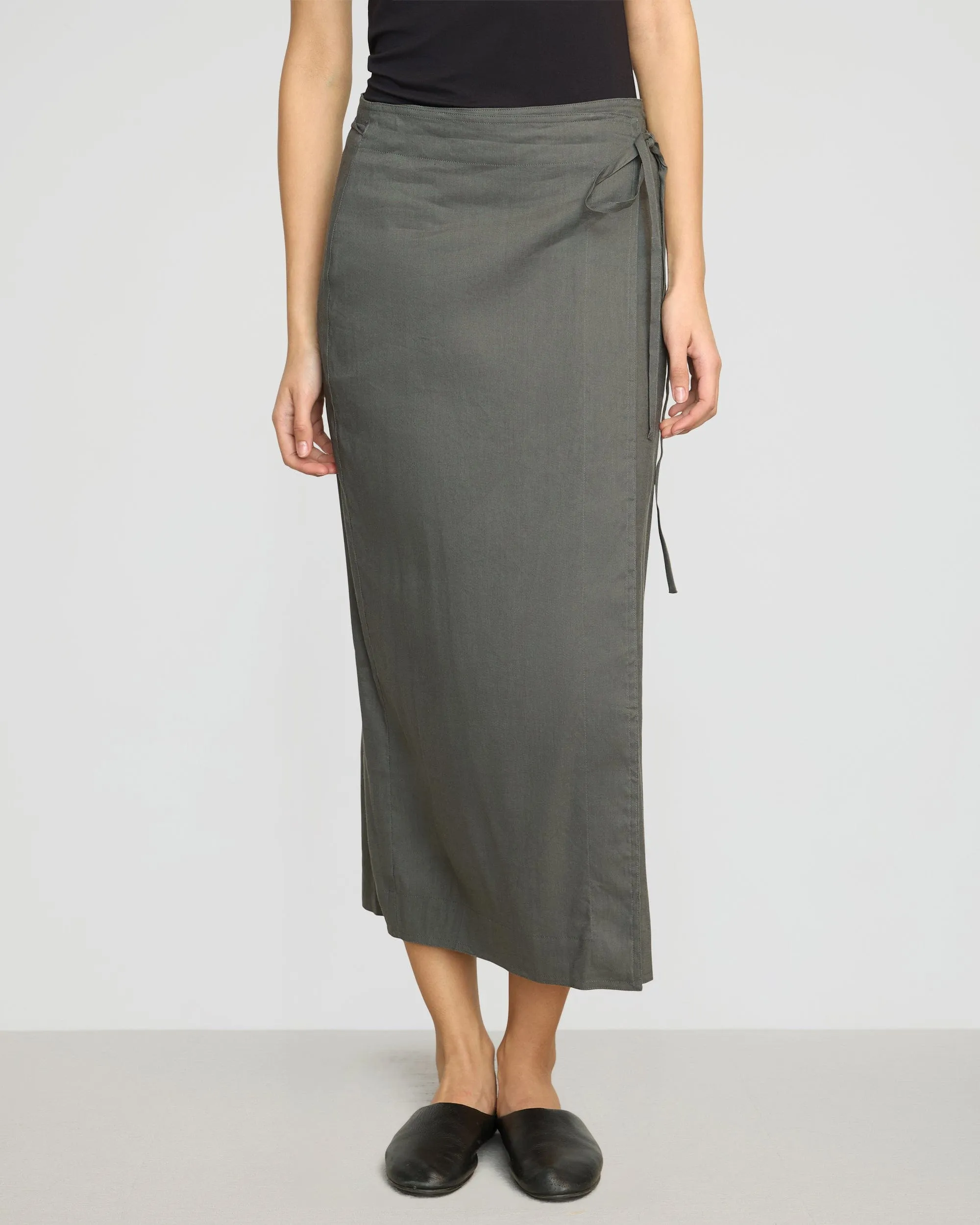 Ellie Linen Maxi Wrap Skirt