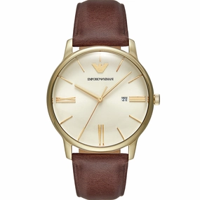 Emporio Armani AR11610 Minimalist Watch Affordable Leather Watch Leather Watch Discount