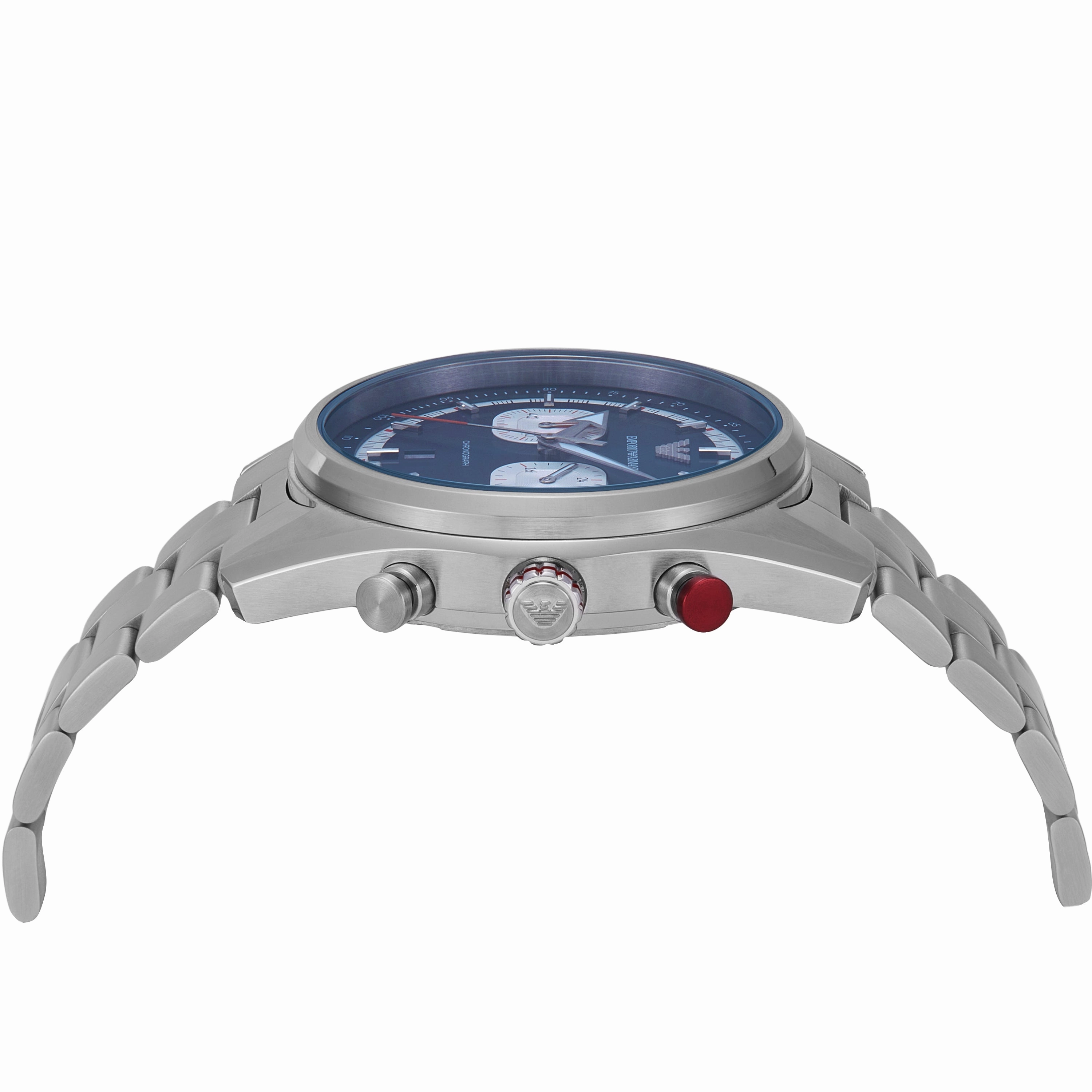 Emporio Armani Chronograph Blue Dial Stainless Steel Watch AR11676