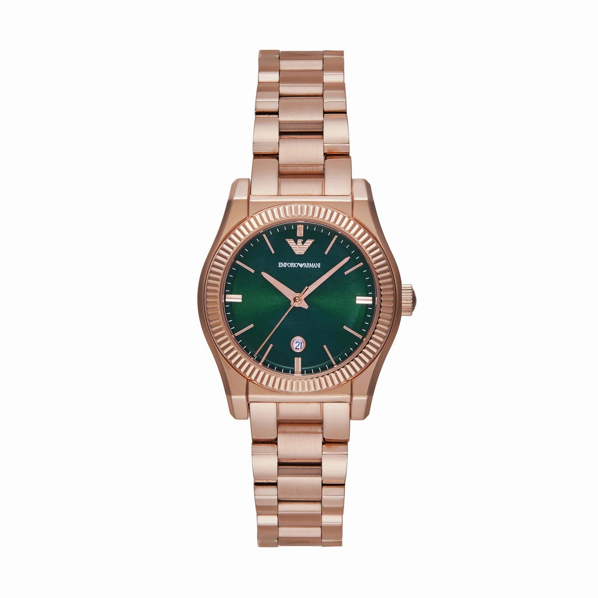 Emporio Armani Rose Gold Stainless Steel Elegant Watch AR11639 