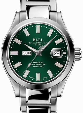 Engineer III Marvelight Chronometer Day-Date Green - Ltd Ed 1000pcs Ref. NM9036C-S1C-GRR 