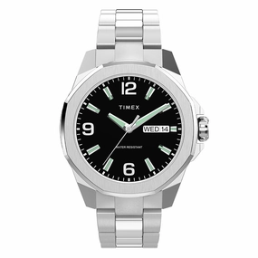 Essex Avenue Day-Date 46mm Stainless Steel Band stainless-steel watches stainless steel watch bands stainless steel watches cheap