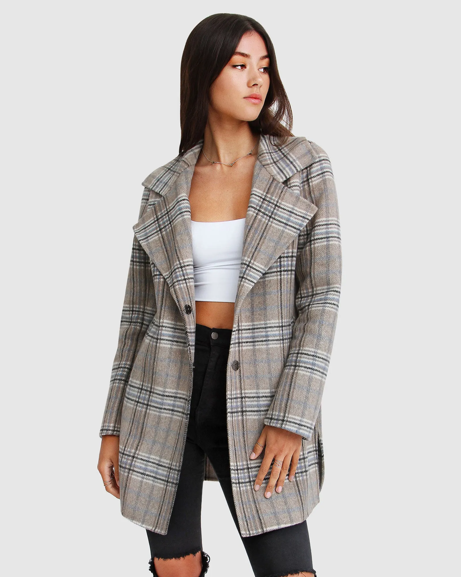 Ex-Boyfriend Wool Blend Oversized Jacket