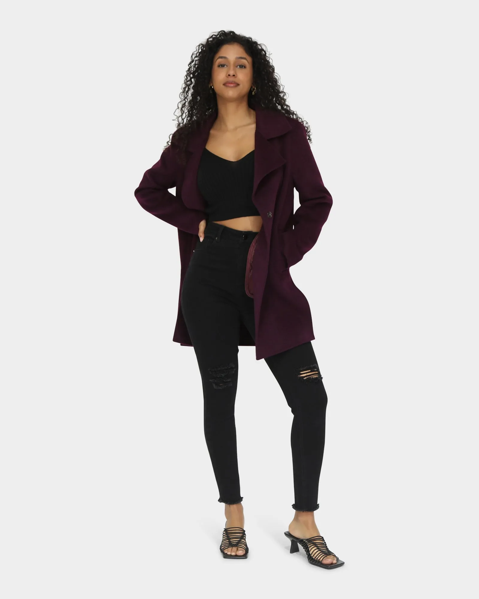 Ex-Boyfriend Wool Blend Oversized Jacket