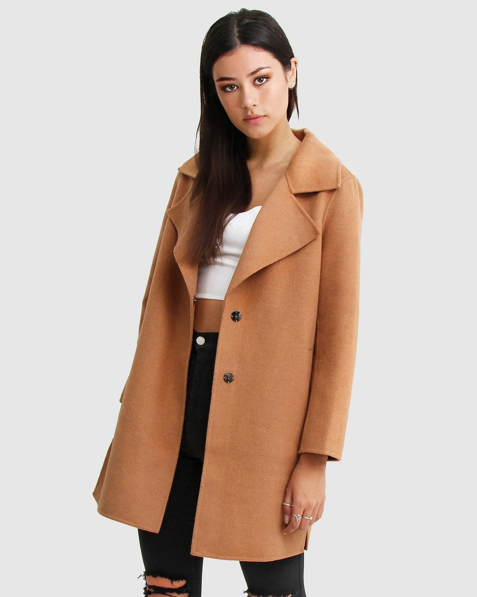 Ex-Boyfriend Wool Blend Oversized Jacket