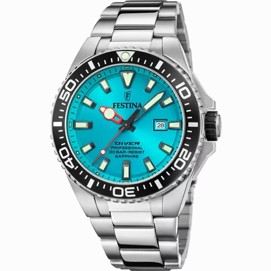Festina Blue Dial Stainless Steel Bracelet Men's Watch F20663/5,quartz watch, quartz watches for men, quartz watches for women, best quartz watch, minimalist quartz watch, luxury quartz watch, waterproof quartz watch,analog quartz watch, digital quartz wa