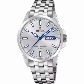 Festina Elegance Silver Steel Wristwatch F20357/1 
