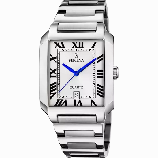Festina Men's Classic Silver Dial Stainless Steel Timepiece F20677/1 