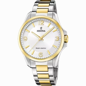 Festina Solar Energy Silver Stainless Steel 316L Men's Watch F20657/1 
