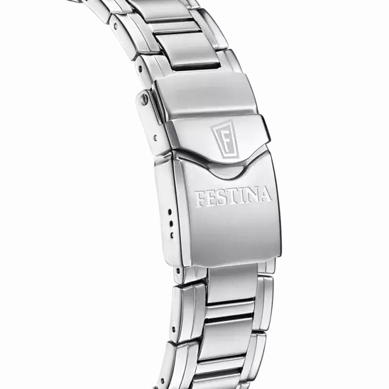 Festina Swiss Made White Dial Stainless Steel Bracelet Men's Watch F20042/1