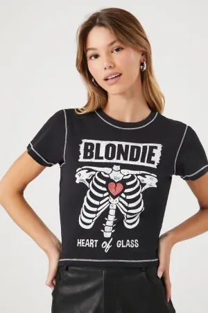 Forever 21 Women's Blondie Graphic Baby T-Shirt Black/Multi Forever 21
