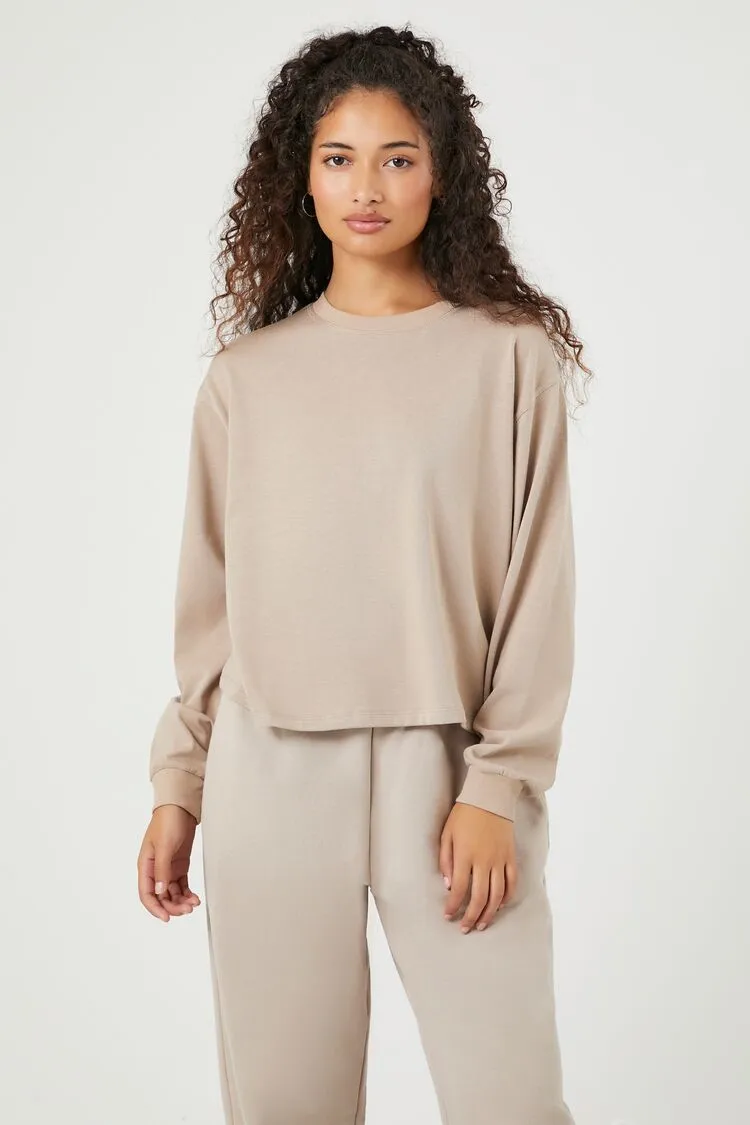 Forever 21 Women's Cotton-Blend Jersey Knit Top Goat Forever 21