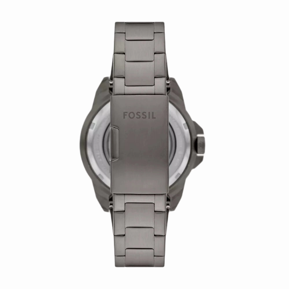 Fossil Bronson Smoke Grey Stainless Steel Mens Watch ME3218