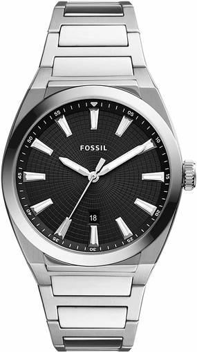 Fossil Everett Chronograph Black Dial Mens Watch FS5821 