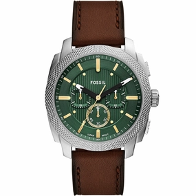 Fossil Machine FS6100 Chronograph Affordable Leather Watch Leather Watch Discount