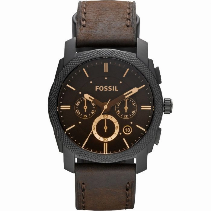 Fossil Machine Mid-Size FS4656 Affordable Leather Watch Leather Watch Discount