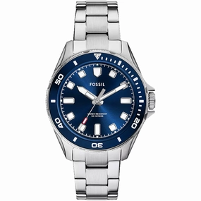 Fossil Men's Watch - Dalton Quartz Blue Dial Silver Tone Steel Bracelet | BQ2881 Luxury Quartz Watch Quartz Watch Sale