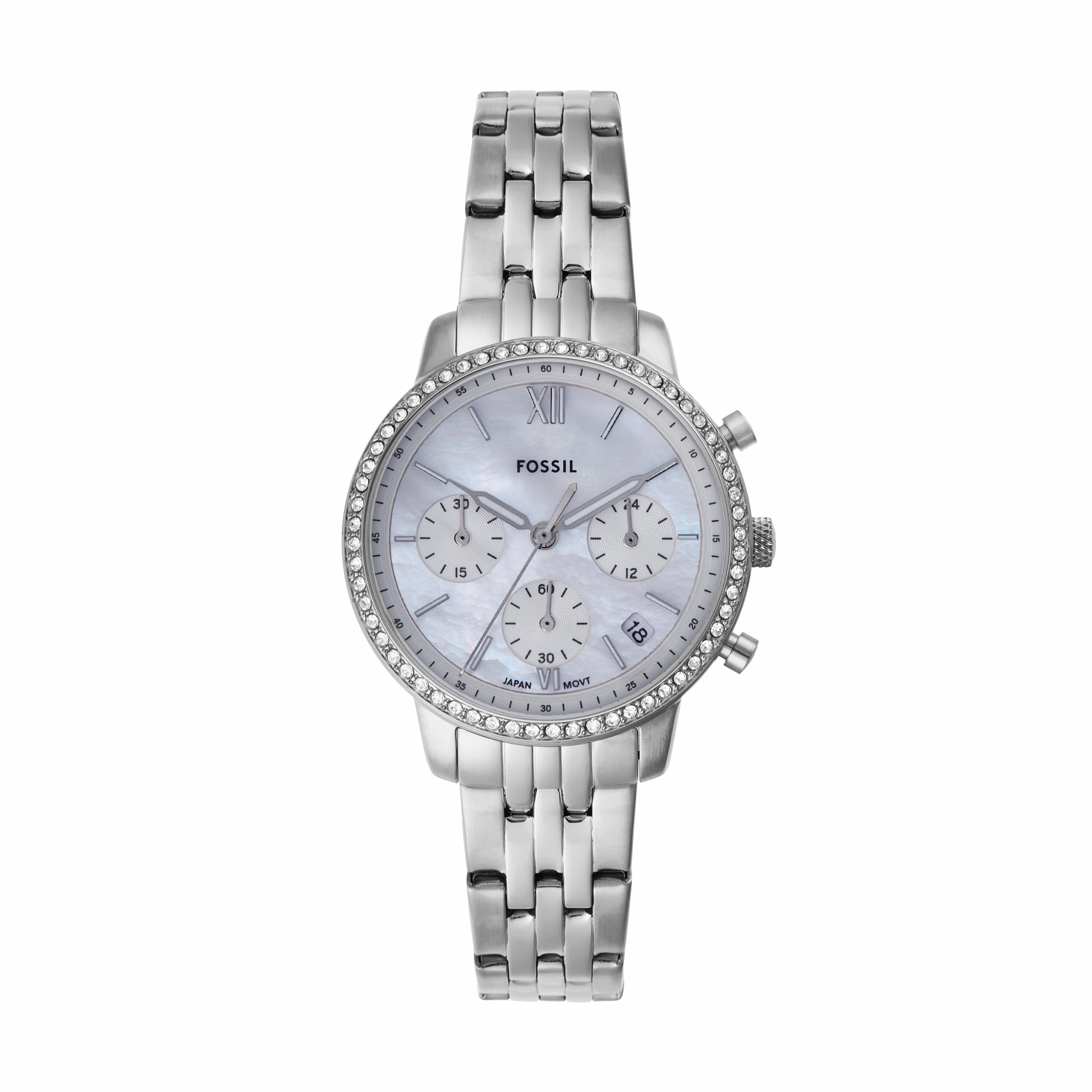 Fossil Neutra Chronograph White Dial Stainless Steel Watch ES5357 