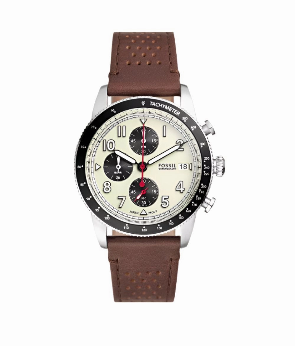 Fossil Sport Tourer Chronograph Brown Leather Strap Watch FS6042,quartz watch, quartz watches for men, quartz watches for women, best quartz watch, minimalist quartz watch, luxury quartz watch, waterproof quartz watch,analog quartz watch, digital quartz wa