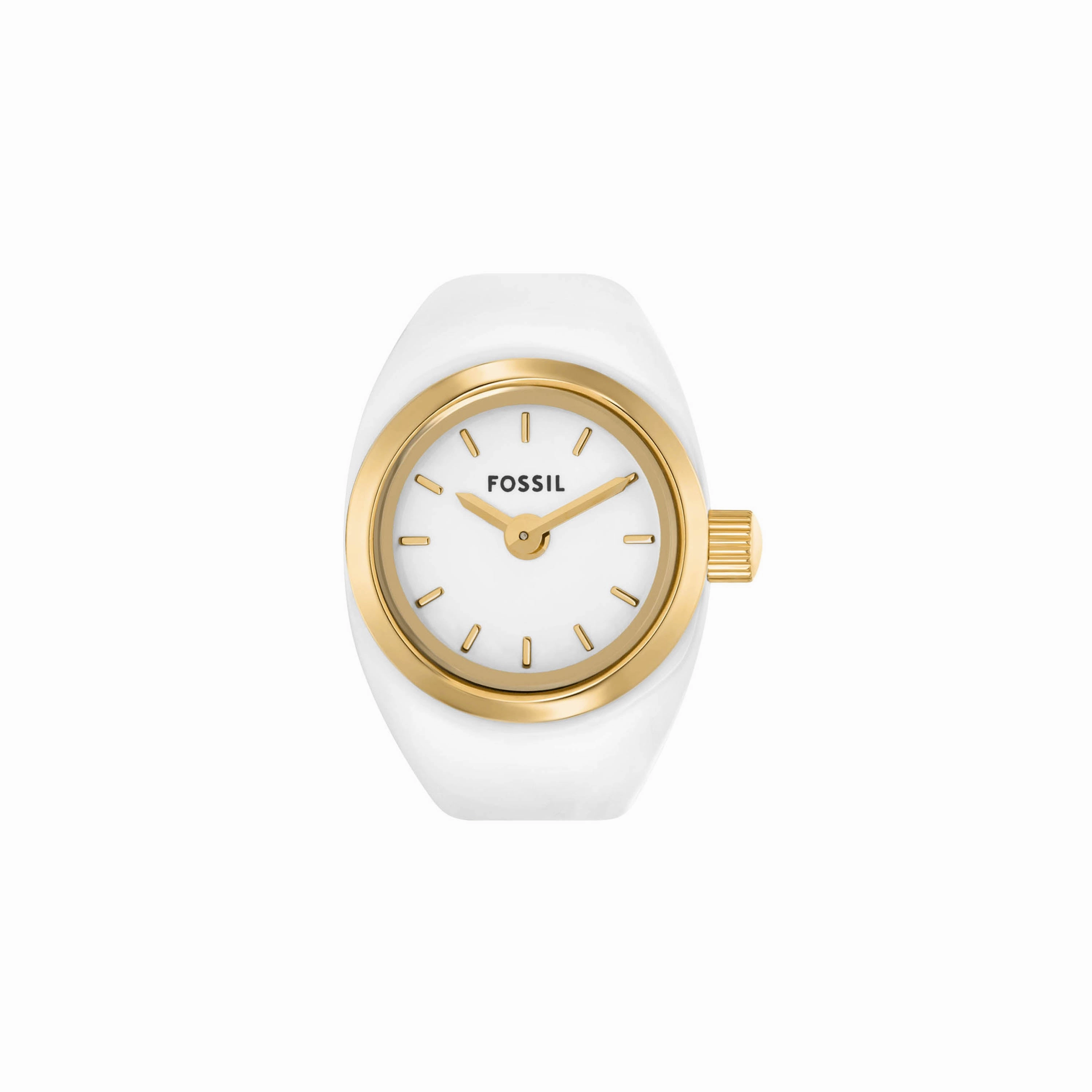 Fossil Two-Hand Gold Stainless Steel Ring Watch ES5412 