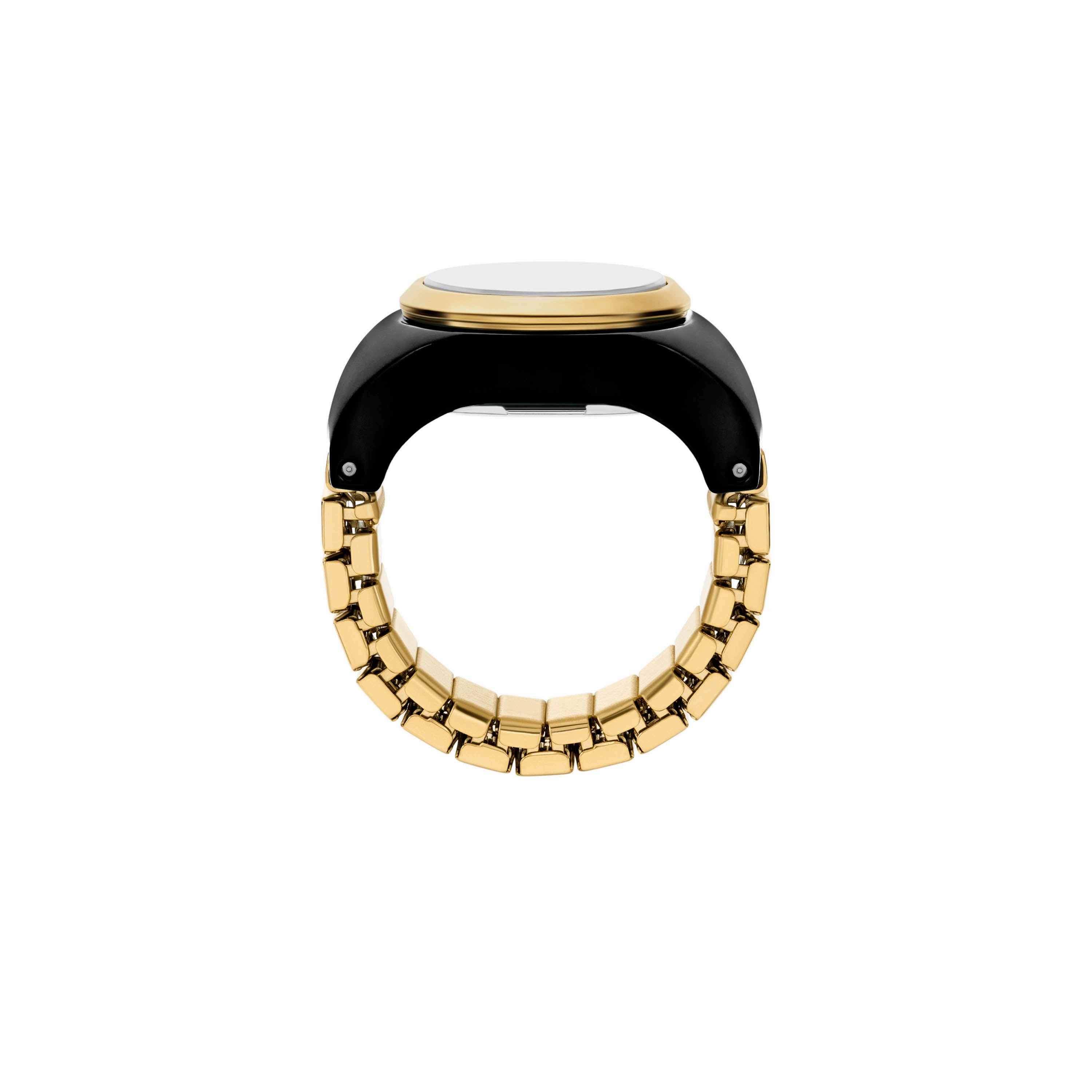 Fossil Two-Hand Gold Stainless Steel Ring Watch ES5413
