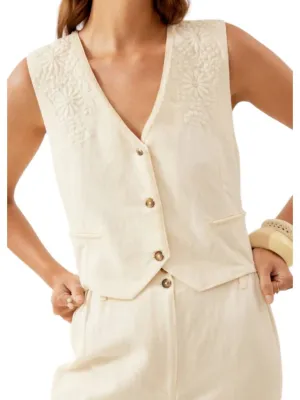 Frankie Waistcoat In Cream