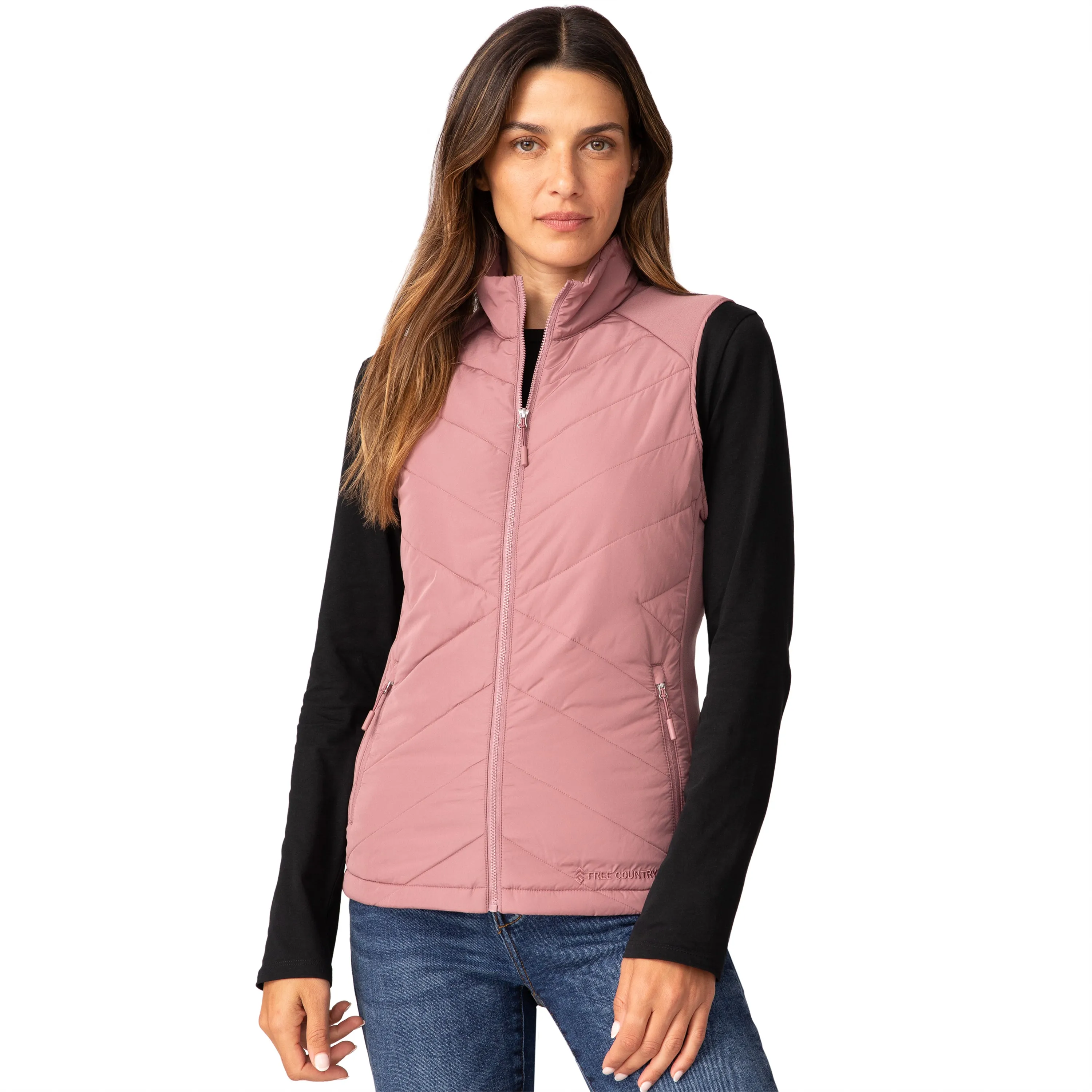 Free Country Women's Quilted Hybrid Vest