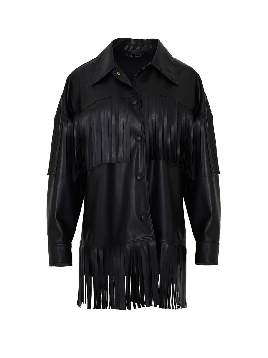 Fringe Faux Suede Jacket