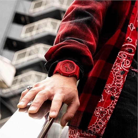 G-Shock    Red Carbon Core Guard GA2100-4A