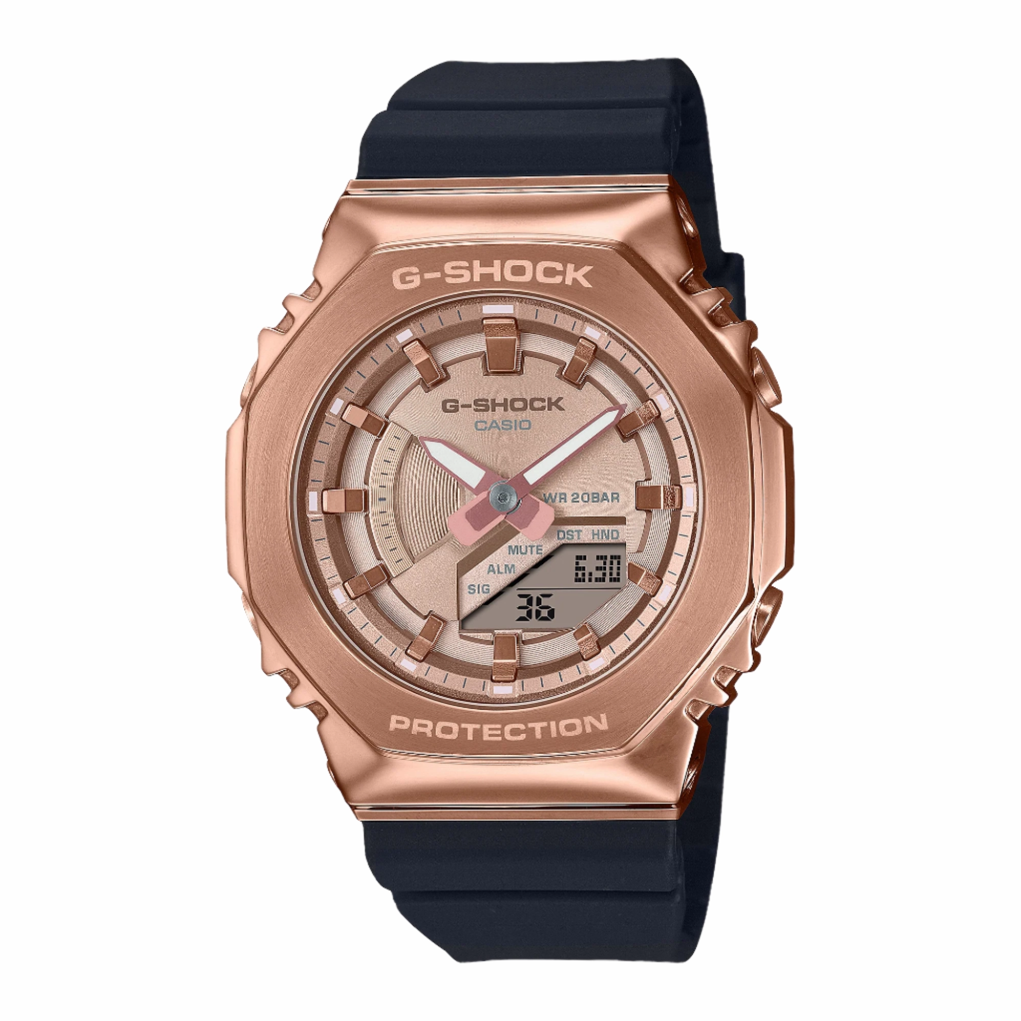 G-Shock Analog Digital Black Resin Band Watch GMS2110PG-1A4 