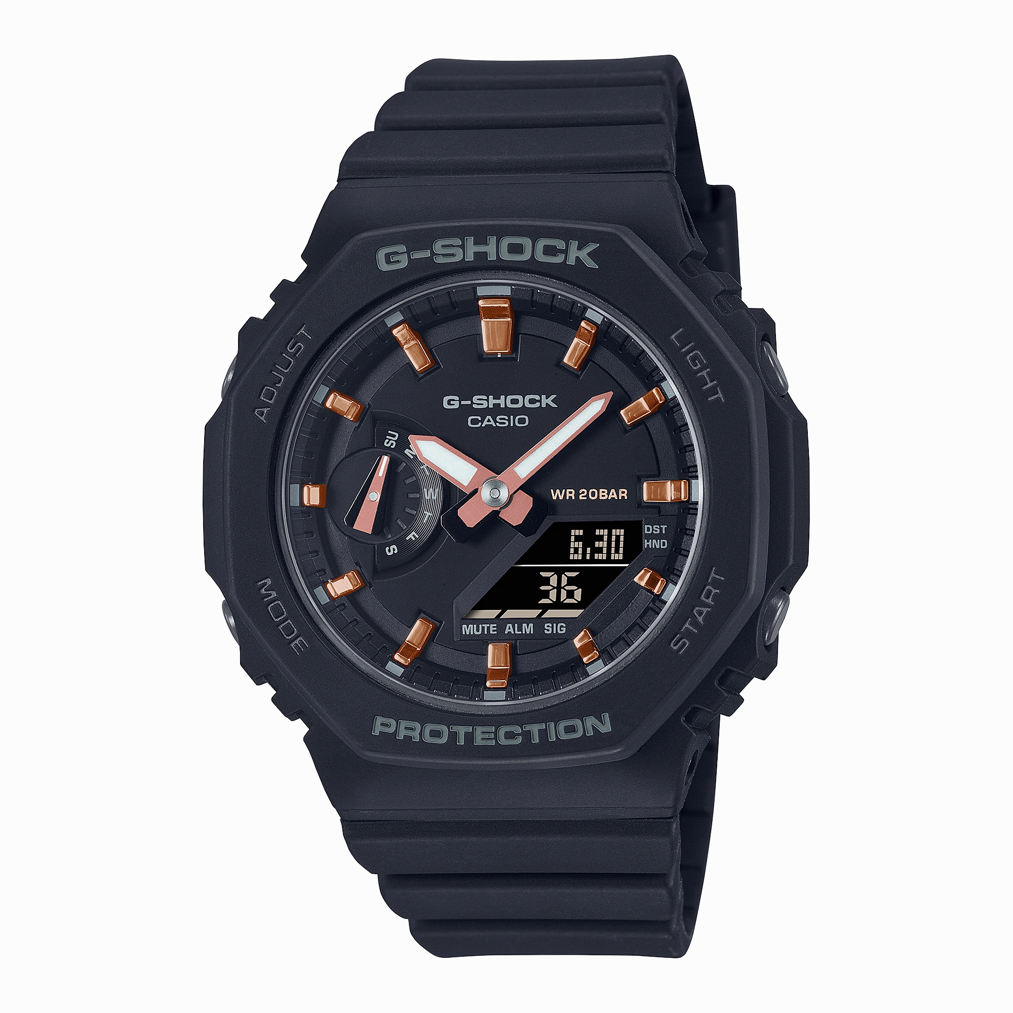 G-Shock Analog Digital DUO 2100 Mid Size Black Resin Band Watch GMAS2100-1A,quartz watch, quartz watches for men, quartz watches for women, best quartz watch, minimalist quartz watch, luxury quartz watch, waterproof quartz watch,analog quartz watch, digita